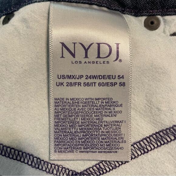 NYDJ Teresa Lift Tuck Trouser Blue Jeans Size 24W - Picture 5 of 6